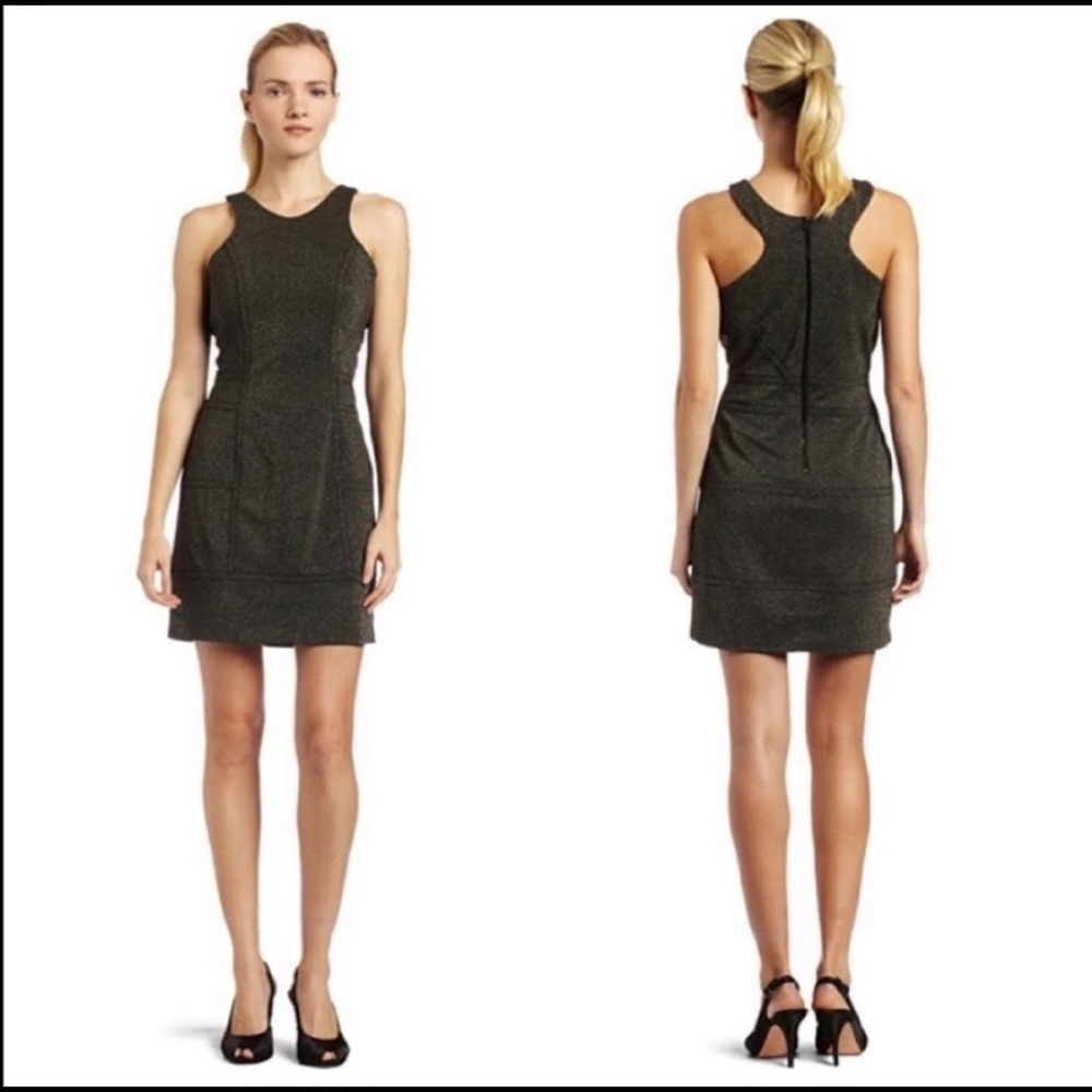 BCBGeneration Golden Knit Bodycon Mini Dress Size XS